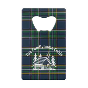 Aangepaste Rustieke Log Cabin Credit Kaart Bottle Kredietkaart Flessenopener