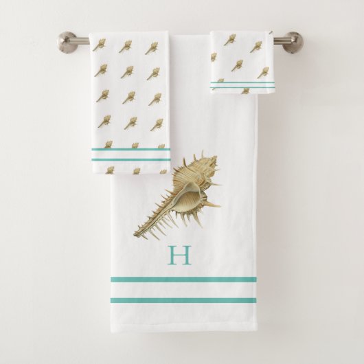 Aangepaste Rustieke Nautische Haai Blauw Grijs Hou Bad Handdoek (Insitu)