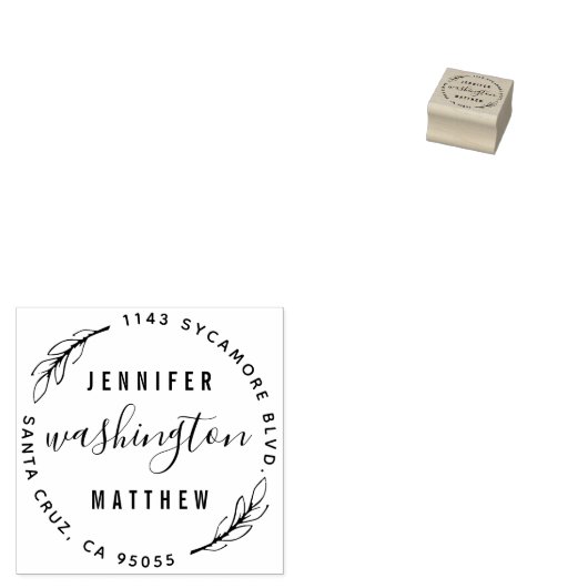 Aangepaste rustieke nieuw wo circulaire retour adr rubberstempel (Gestempeld)