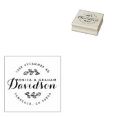 Aangepaste rustieke typografie | Gewoon getrouwd a Rubberstempel (Gestempeld)