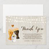 Aangepaste Rustige Baby Baby showers tweeling Bedankkaart (Voorkant / Achterkant)