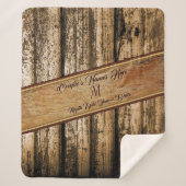 Aangepaste Rustige schroefdop, Huwelijkscadeaus Sherpa Deken (Voorkant)