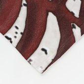 Aangepaste Rustische Baseball Blanket, JOUW TEKST Fleece Deken (Hoek)