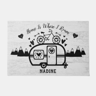 Aangepaste Rustische Camping Trailer Rv Lifestyle Deurmat