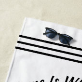 Aangepaste Rustische Camping Trailer Rv Lifestyle Strandlaken (In situ)