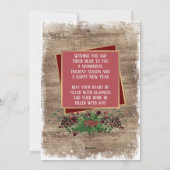 Aangepaste rustzonegroet feestdagenkaart (Achterkant)