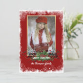 Aangepaste rustzonegroet feestdagenkaart (Staand voorkant)