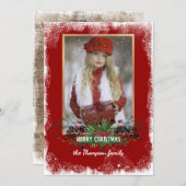 Aangepaste rustzonegroet feestdagenkaart (Voorkant / Achterkant)