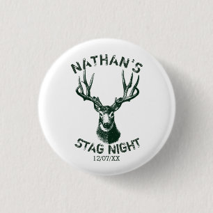 Aangepaste 's nachts Antlers Ronde Button 3,2 Cm