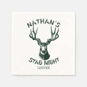 Aangepaste 's nachts Antlers Servet