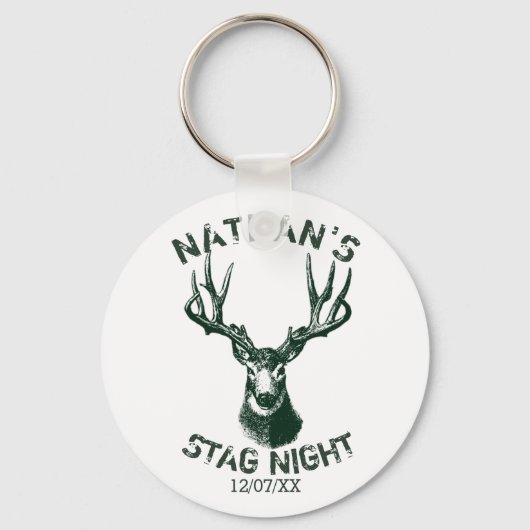 Aangepaste 's nachts Antlers Sleutelhanger (Voorkant)