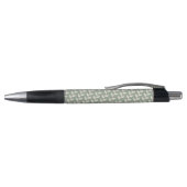 Aangepaste Sage Green 70s Retro Leaf Patroon Monog Pen (Bovenkant)