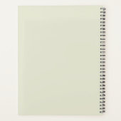 Aangepaste Sage Green Minimal 2025 Kalender Planne Planner (Achterkant)