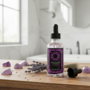 Aangepaste Sahasrara Kroon Chakra Etherische Olie Wijn Etiket
