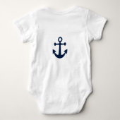 Aangepaste "Sail Away/Nautical/Boat/baby" Romper (Achterkant)