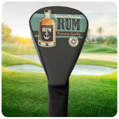 Aangepaste Sailor Rum Liquor Bottle Retro-teken Golfheadcover