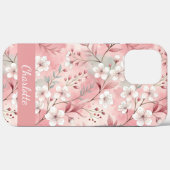 Aangepaste Sakura bloem patroon roze Case-Mate iPhone Case (Achterkant (horizontaal))