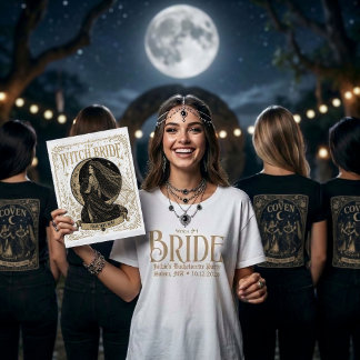 Aangepaste Salem Heksen Bachelorette Bruid Coven T-shirt