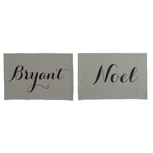 aangepaste samenstellende namen of initialen kussensloop (Voorkant-Set)