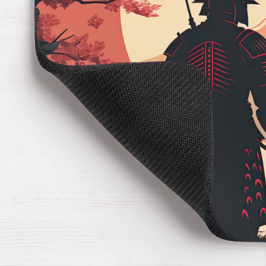 Aangepaste Samurai en de Fuji met de Volledige maa Muismat (Hoek)