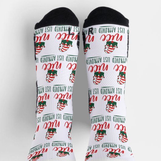 Aangepaste Santa Elf Kerstmis, mooie lijst goedgek Sokken (Top)