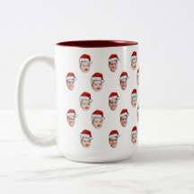 Aangepaste Santa Hat Face Christmas Gift 2 foto's