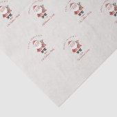 Aangepaste Santa waterverf kerstsfeer cadeau Tissuepapier (Detail)