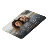 Aangepaste Save the Date Wedding Verloving Foto Magneet (Linkerzijde)