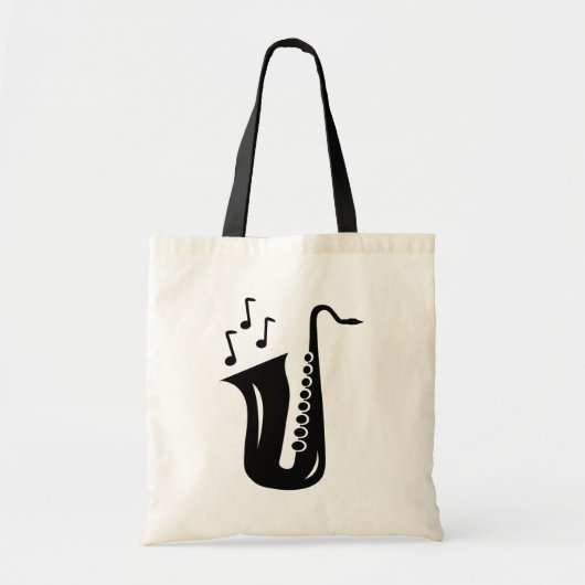 Aangepaste saxofone canvas tas voor docenten en st (Voorkant)