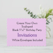 Aangepaste 'Scalloped Shape Birthday'-feestdagen Kaart (Staand voorkant)