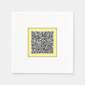 Aangepaste scan info gepersonaliseerde uw QR-code Servet (Voorkant)
