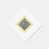 Aangepaste scan info gepersonaliseerde uw QR-code Servet (Hoek)