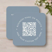 Aangepaste Scannable Professionele QR Code Marine  Vierkante Visitekaartje
