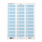 Aangepaste schattige baby shower retour adreslabel etiket (Full Sheet)