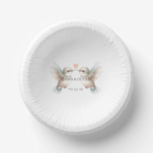 Aangepaste Schattige Wedding Paper Bowl Papieren Kommen