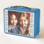 Aangepaste Schattigee 2-foto Zilver, Wit Infinity  (Achterkant)