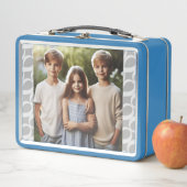 Aangepaste Schattigee 2-foto Zilver, Wit Infinity  (In situ)