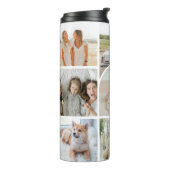 Aangepaste Schattigee 9 Foto's Collage Arch Thermosbeker (Gedraaid links)