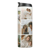 Aangepaste Schattigee 9 Foto's Collage Arch Thermosbeker (Geroteerd rechts)