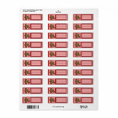 Aangepaste Schattigee Christmas Gingerbread Retour Etiket (Full Sheet)