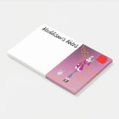 Aangepaste Schattigee Dog Walker Herfstbladeren Ro Post-it® Notes (Schuin)