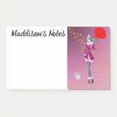 Aangepaste Schattigee Dog Walker Herfstbladeren Ro Post-it® Notes (Voorkant)