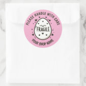 Aangepaste Schattigee Ei Fragile Stickers (Tas)