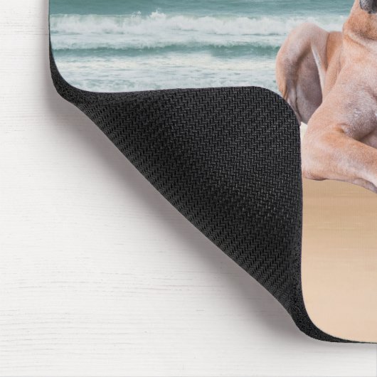 Aangepaste Schattigee Grote Deen Hond Zittend op h Muismat (Hoek)