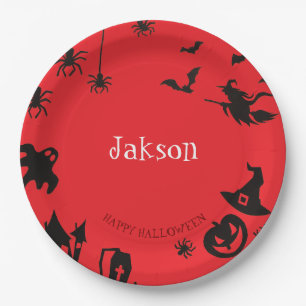 Aangepaste Schattigee Halloween Naam Papieren Bord