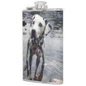 Aangepaste Schattigee huisdier vriend foto uploade Heupfles (Links)