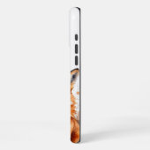 Aangepaste Schattigee Knuffelvossen Vossenpaar Lie iPhone Hoesje (Linkerkant)