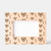 Aangepaste Schattigee "LIEFDE" en Hearts Strings P Gegraveerde Lijstjes (Voorkant)