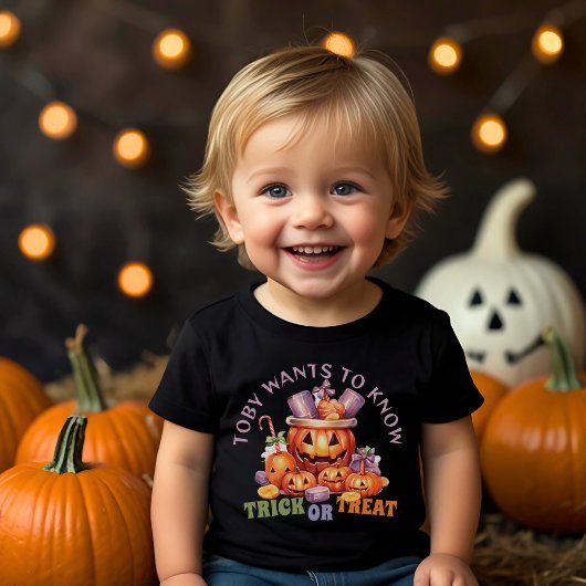 Aangepaste Schattigee Pompoen Fun Spooky Halloween Kinder Shirts