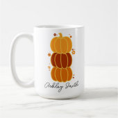 Aangepaste Schattigee Pompoen Mok, Gift voor Herfs Koffiemok (Links)